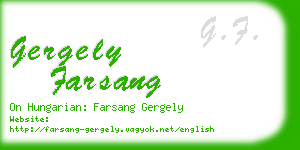 gergely farsang business card